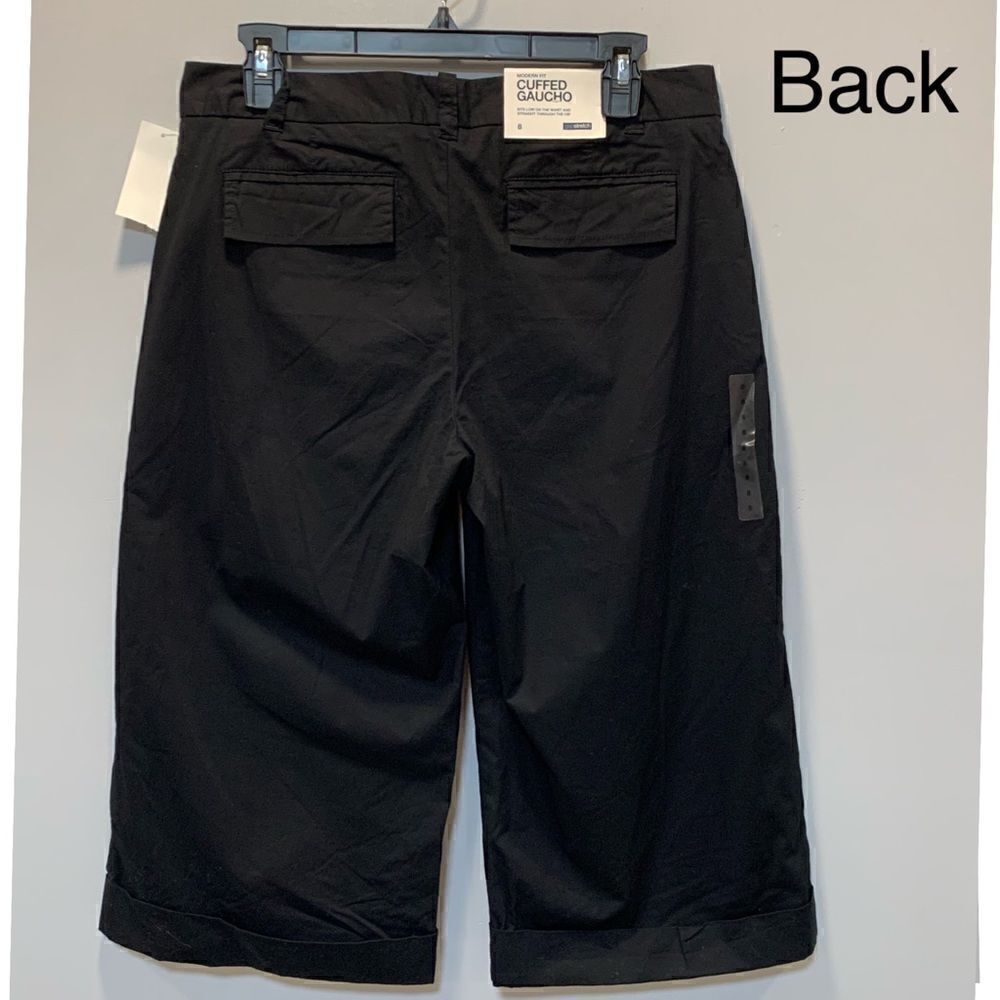 NWT The gap womans black modern fit cuffed gaucho size 8 - Picture 5 of 16